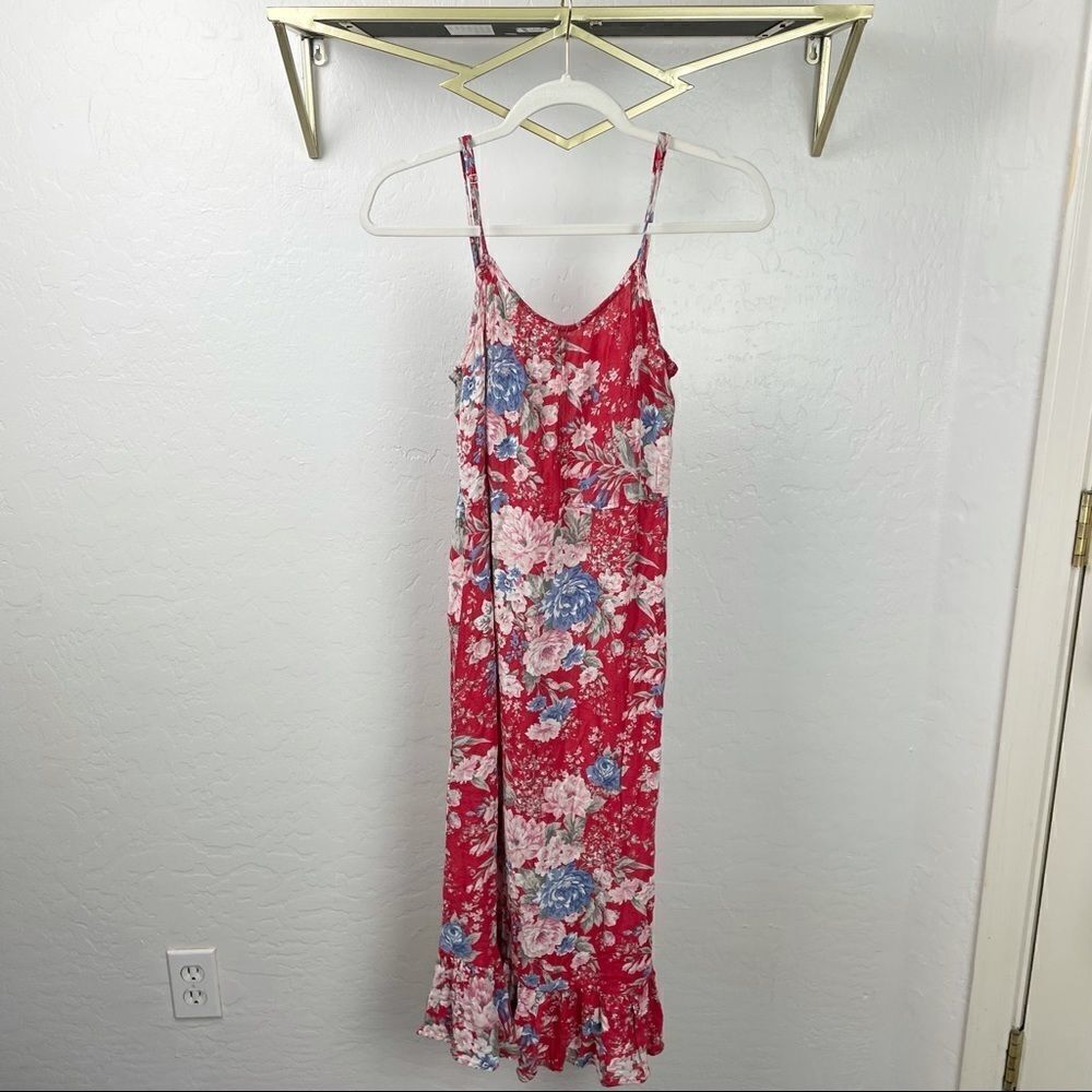 AUGUSTE The Label Red Francis Floral Slip Dress S - Picture 2 of 9